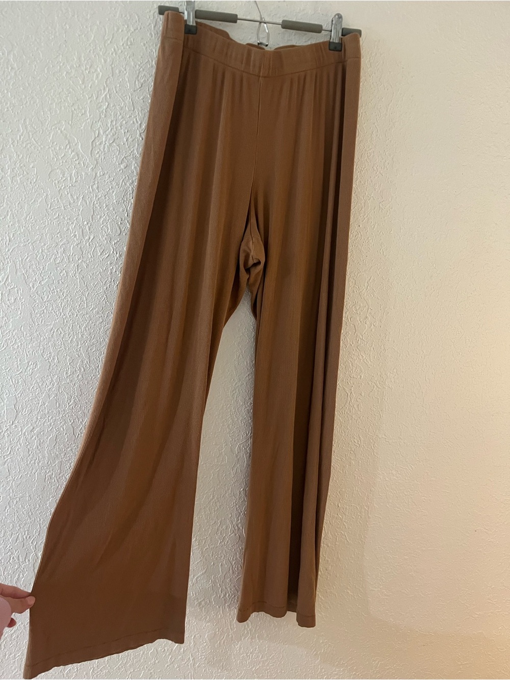 Skims Brown Wide Leg Pants Size Large